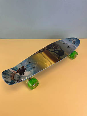 Скейт пенні борд F 9797 Best Board (дошка=55см, колеса PU, світяться, d=6см), екстрім, фото 1