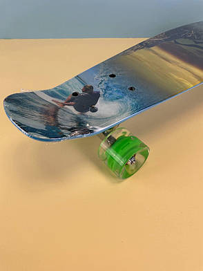 Скейт пенні борд F 9797 Best Board (дошка=55см, колеса PU, світяться, d=6см), екстрім, фото 3