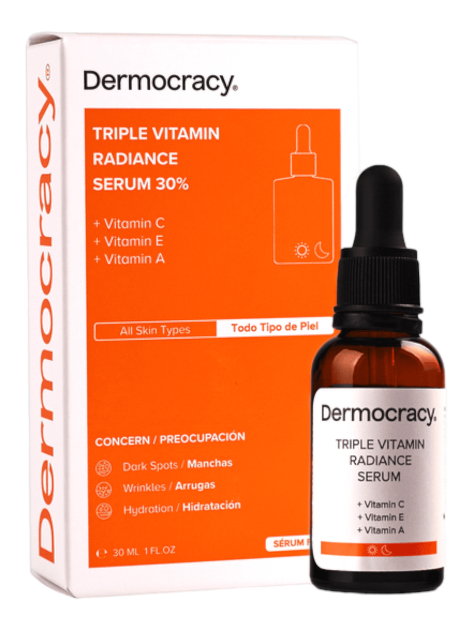 Dermocracy Освітлювальна сироватка з вітаміном С, 30 мл Triple Vitamin Radiance Serum 30%, фото 1