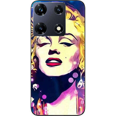 Силіконовий чохол Case для Infinix Note 30 Pro 4G (X678B) з картинкою Монро, фото 1