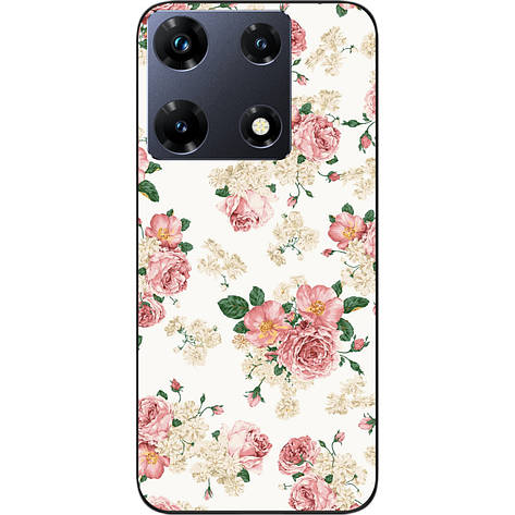 Силіконовий чохол Case для Infinix Note 30 Pro 4G (X678B) з картинкою Троянди, фото 1