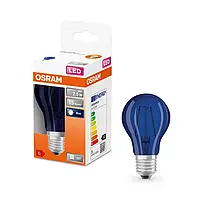 Светодиодная лампа Цветная Синяя Osram LED Star Classic Decor 2,5W/190 230V Blue E27