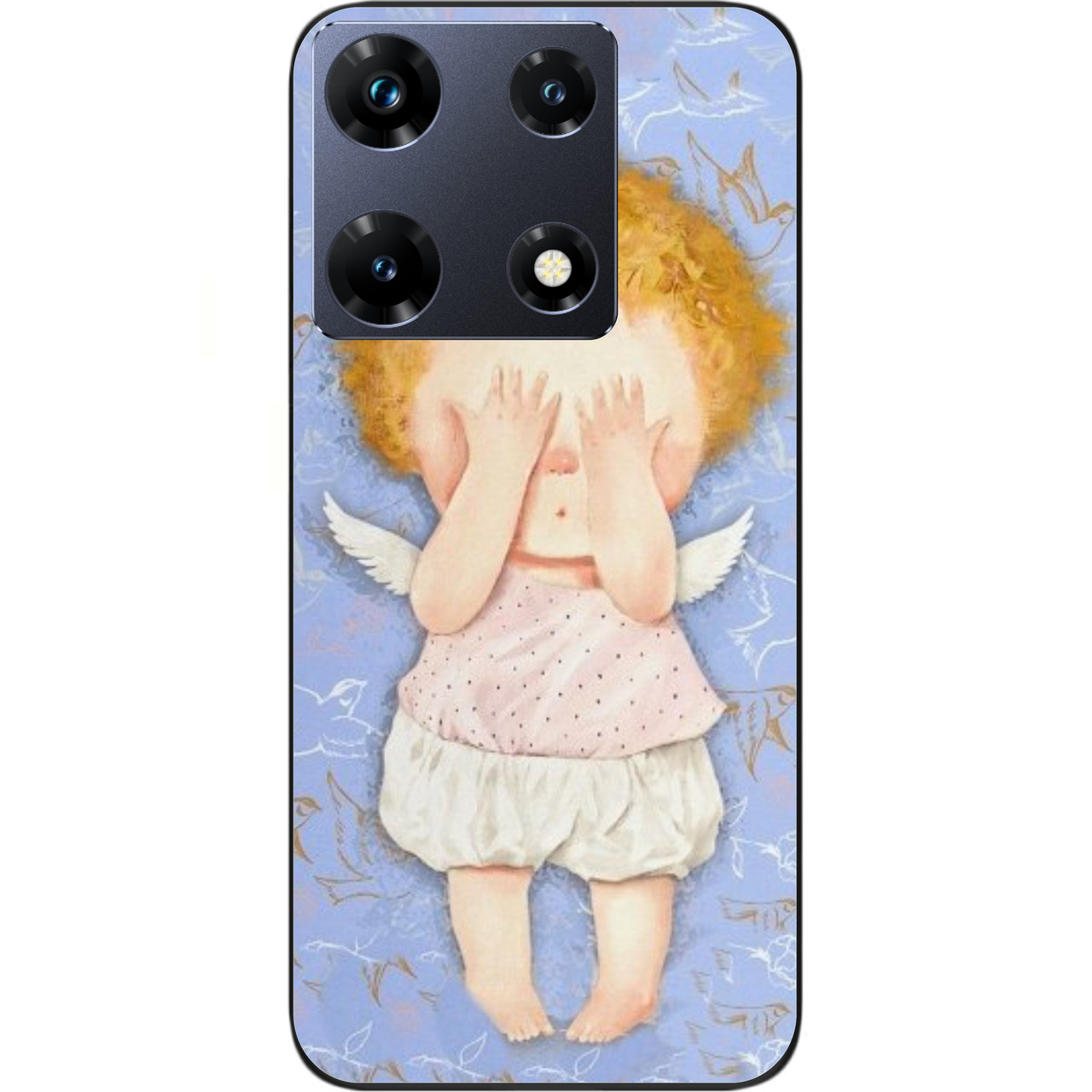 Силіконовий чохол Case для Infinix Note 30 Pro 4G (X678B) з картинкою Ангелочок