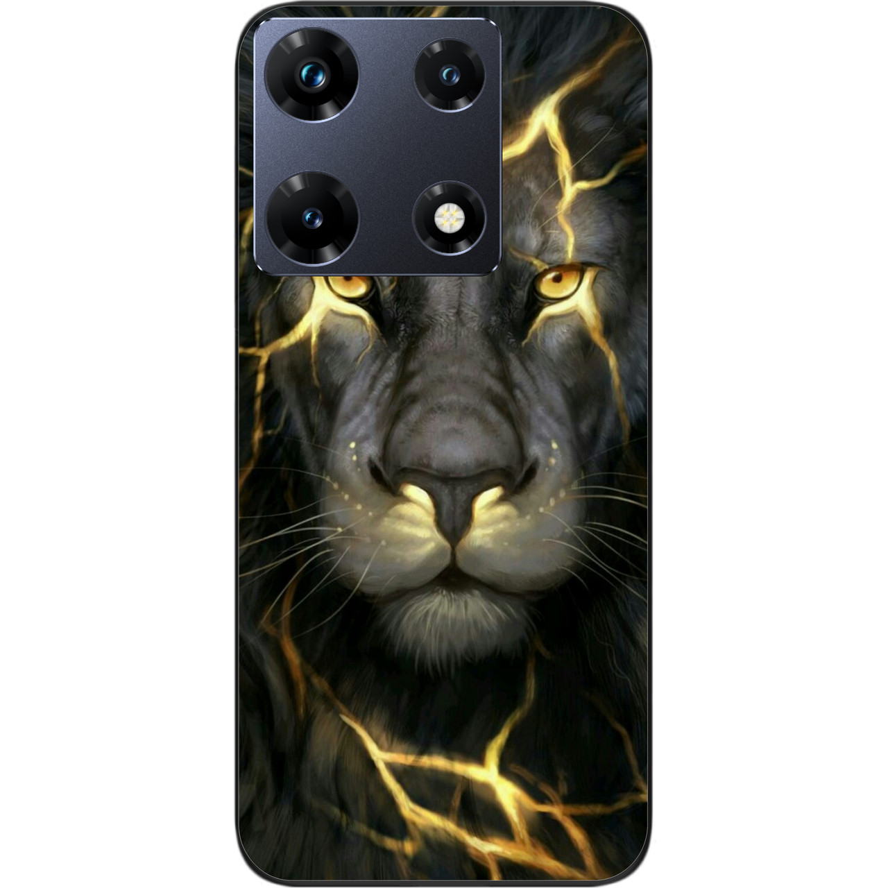 Силіконовий чохол Case для Infinix Note 30 Pro 4G (X678B) з картинкою Лев