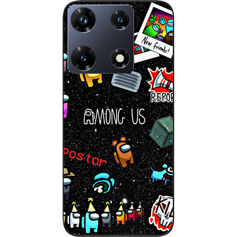 Силіконовий чохол Case для Infinix Note 30 Pro 4G (X678B) з картинкою Among Us Знайди мене, фото 1