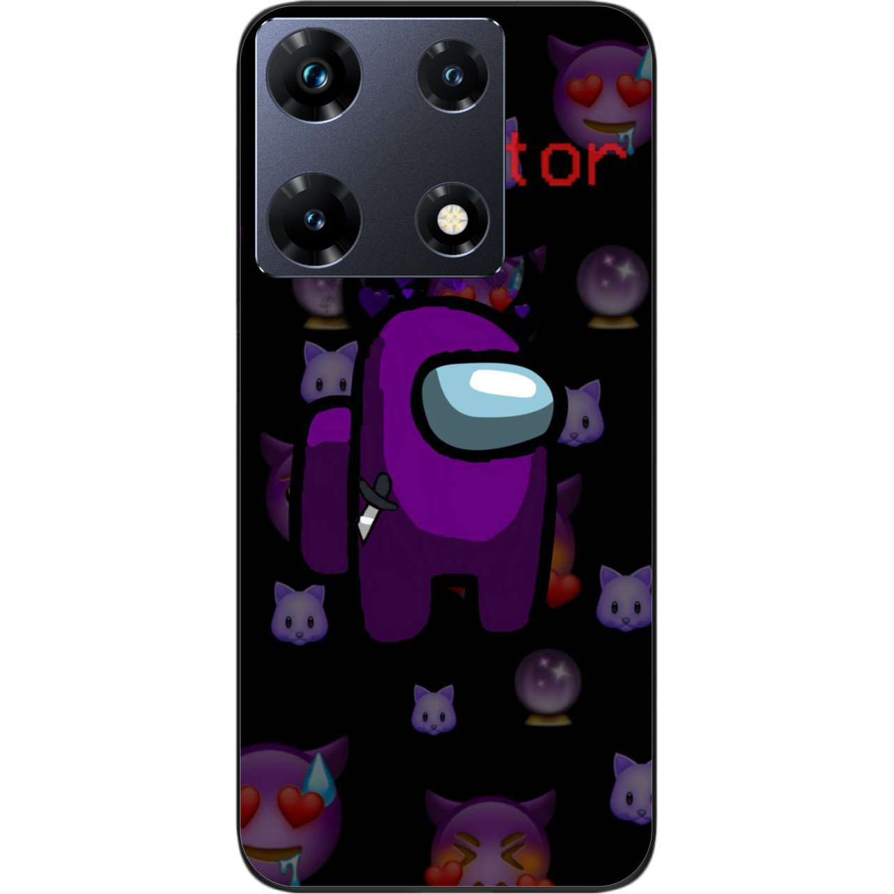 Силіконовий чохол Case для Infinix Note 30 Pro 4G (X678B) з картинкою Among Us Impostor