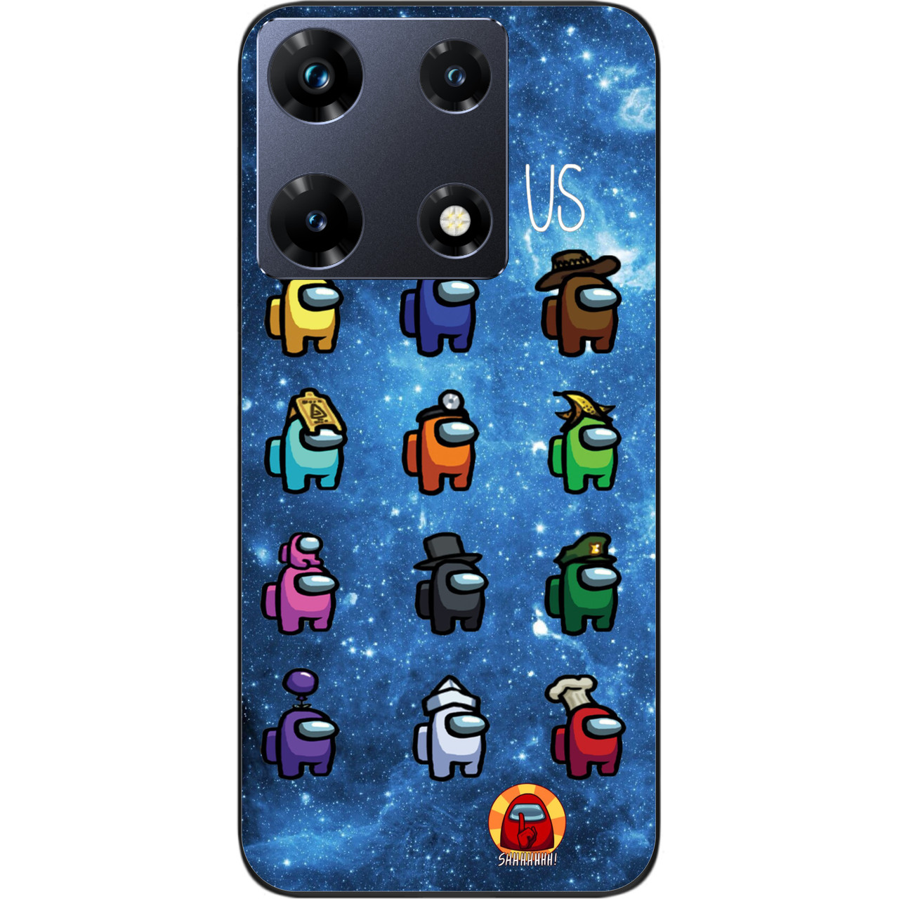 Силіконовий чохол Case для Infinix Note 30 Pro 4G (X678B) з картинкою Among Us Один із нас