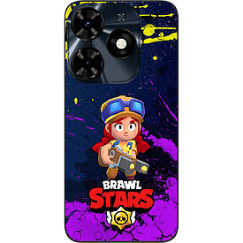 Силіконовий чохол Case для Tecno Spark 20C з картинкою Бравл Джессі