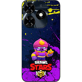 Силіконовий чохол Case для Tecno Spark 20C з картинкою Бравл Джин