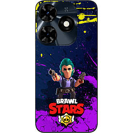 Силіконовий чохол Case для Tecno Spark 20C з картинкою Бравл Кольт