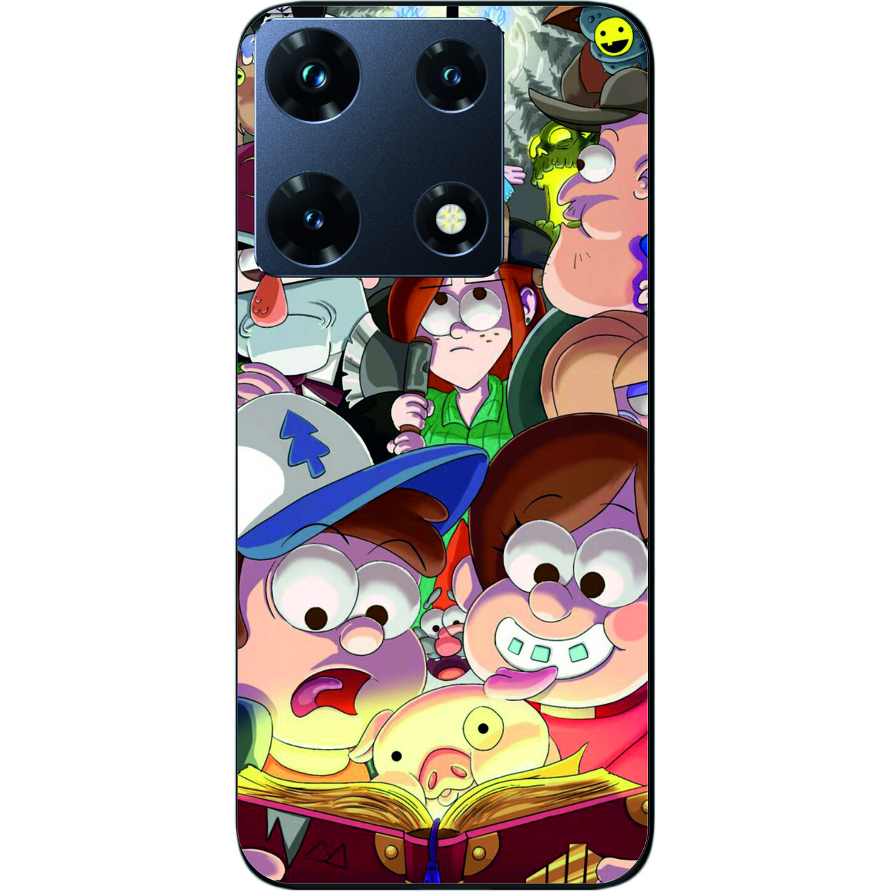 Силіконовий чохол Case для Infinix Note 30 Pro 4G (X678B) з картинкою Гравіті Фолз герої