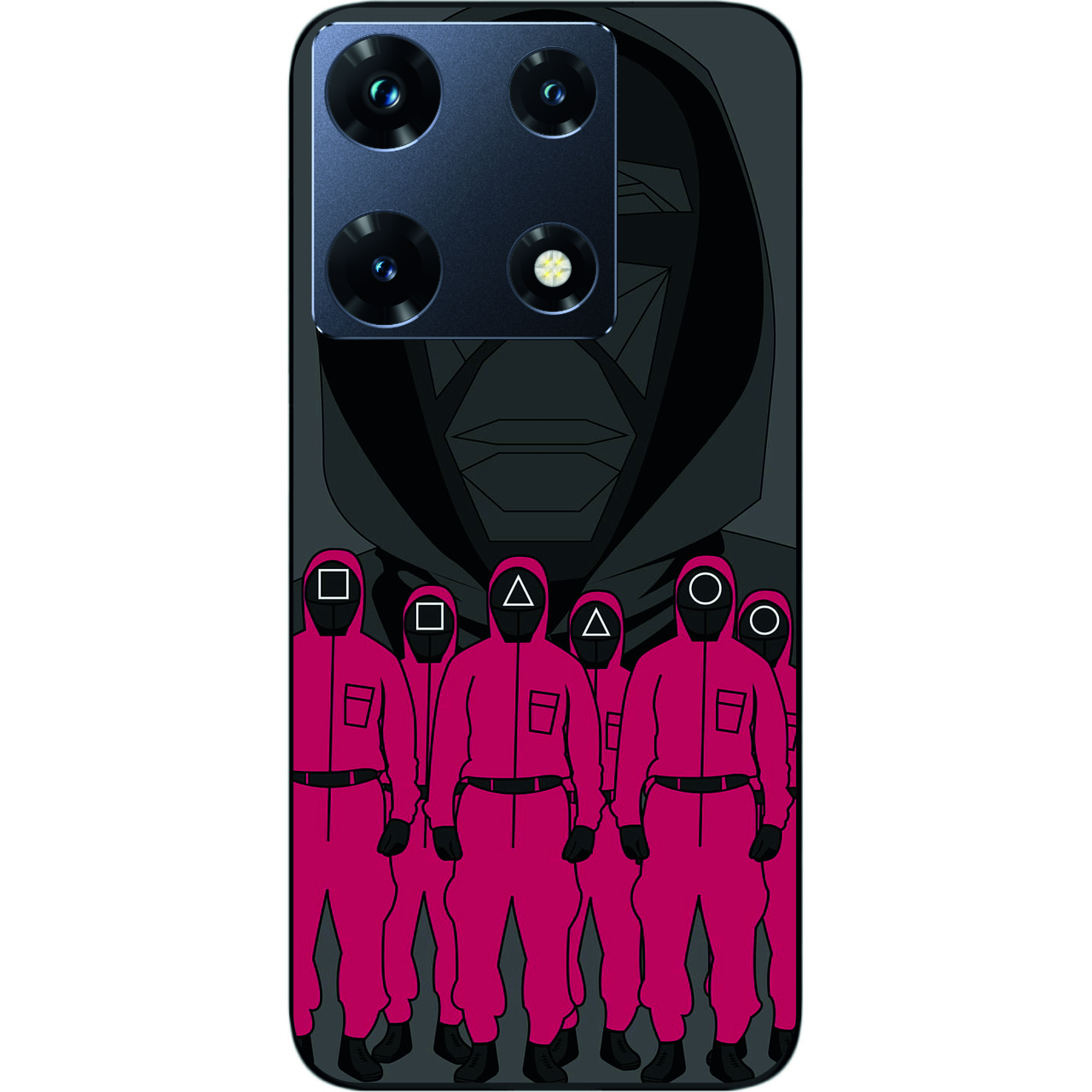 Силіконовий чохол Case для Infinix Note 30 Pro 4G (X678B) з картинкою Гра в кальмаращики