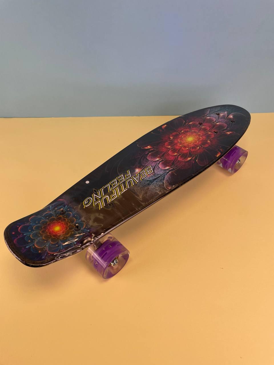Скейт пенні борд F 9797 Best Board (дошка=55см, колеса PU, світяться, d=6см), прекрасне відчуття