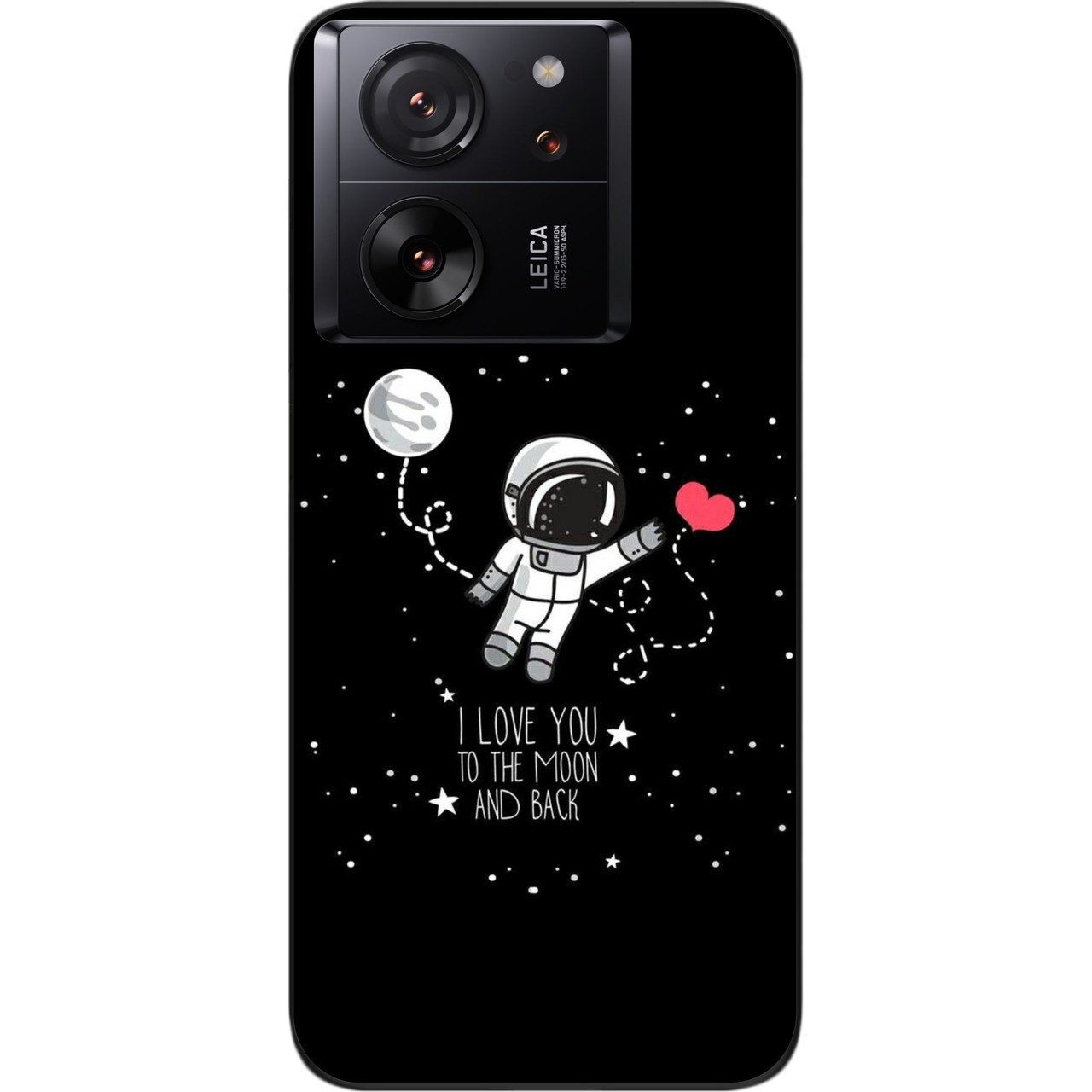Чохол силіконовий Case для Xiaomi 13T з картинкою Любов до місяця