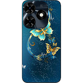 Чохол силіконовий Case для Tecno Spark 20C з картинкою Гарні метелики