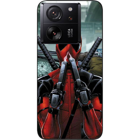Силіконовий чохол Case для Xiaomi 13T з картинкою Дедпул, фото 1