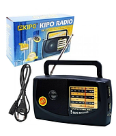 Радіоприймач фм радіо kipo kb з потужним прийманням, FM-приймачі з антеною для дачі, радіо на батарейках