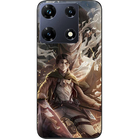 Силіконовий чохол Case для Infinix Note 30 Pro 4G (X678B) з картинкою Леві Аккерман, фото 1
