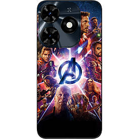 Силіконовий чохол Case для Tecno Spark 20C з картинкою Месники