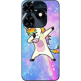 Силіконовий чохол Case для Tecno Spark 20C з картинкою Єдиноріг стилю