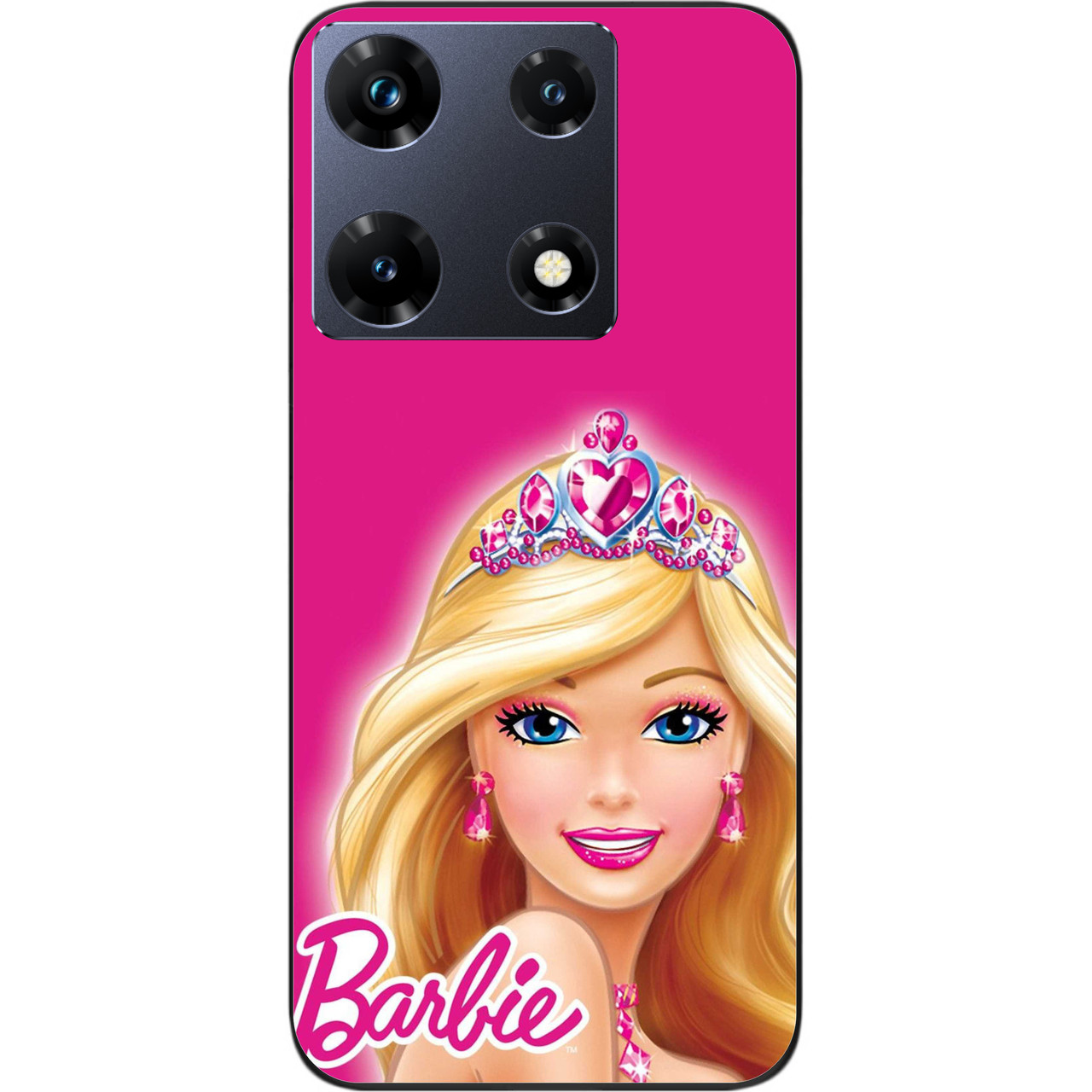 Силіконовий чохол Case для Infinix Note 30 Pro 4G (X678B) з картинкою Барбі