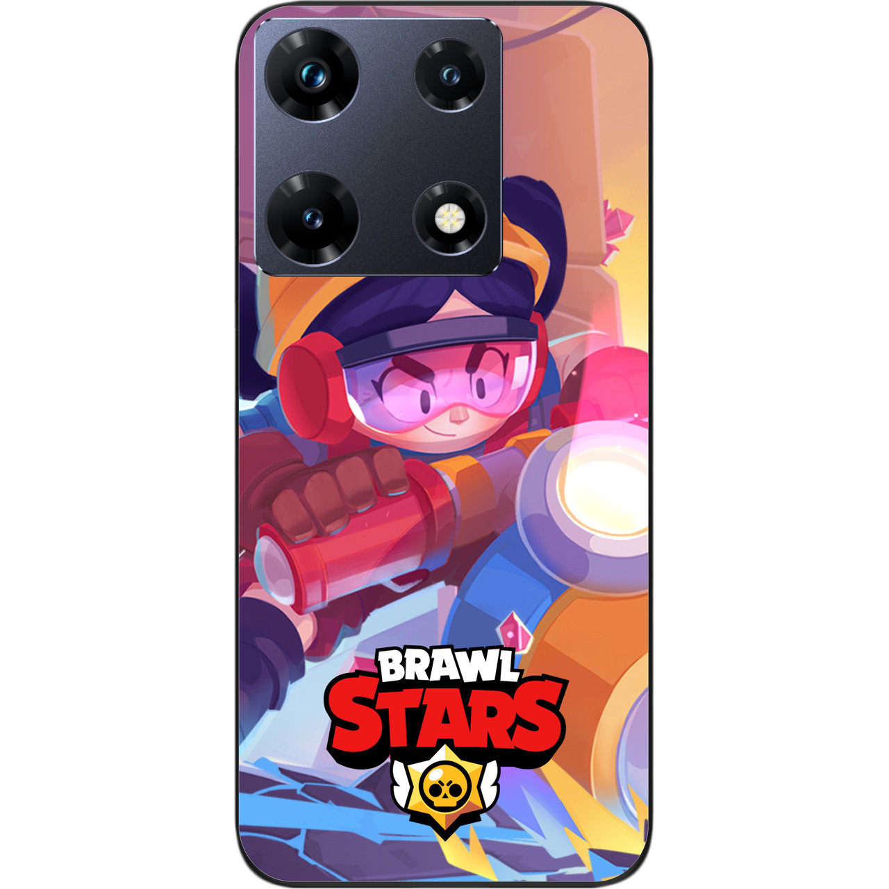 Силіконовий чохол Case для Infinix Note 30 Pro 4G (X678B) з картинкою Бравл Джекі