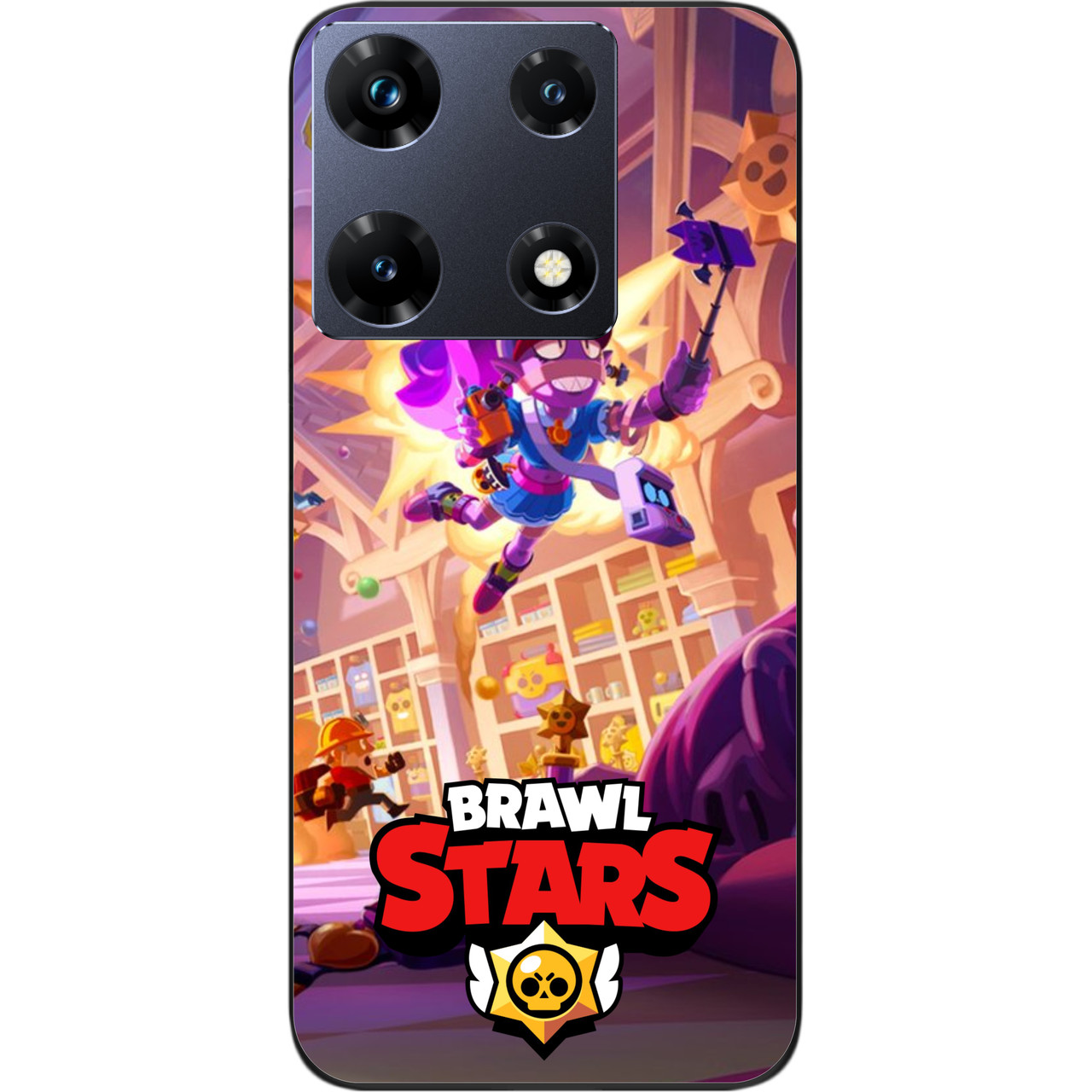Силіконовий чохол Case для Infinix Note 30 Pro 4G (X678B) з картинкою Бравл Парк Старр Емз