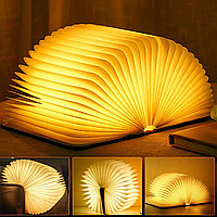 Складная настольная светодиодная лампа в форме книги с USB-зарядкой Ночник Книга