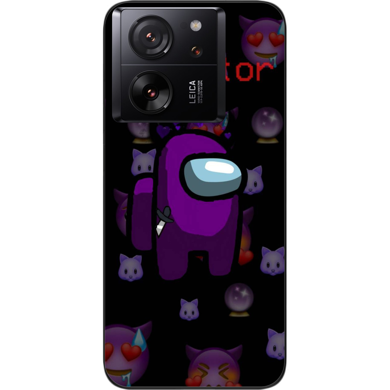 Силіконовий чохол Case для Xiaomi 13T з картинкою Among Us Impostor