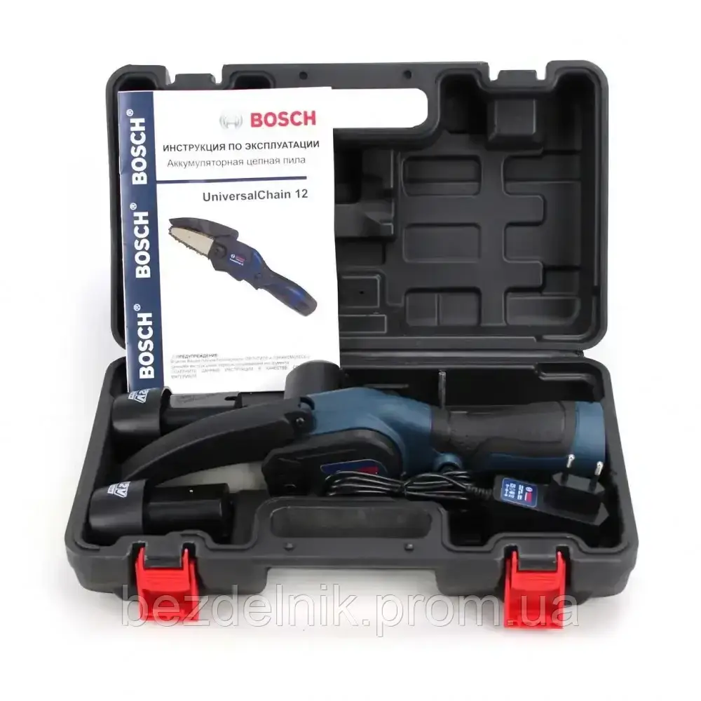 Акумуляторна міні пила Bosch (12V, 3AH) акб веткоріз