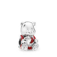 Серебряный шарм Pandora Рождественский медведь 797564ENMX HR, код: 7359601