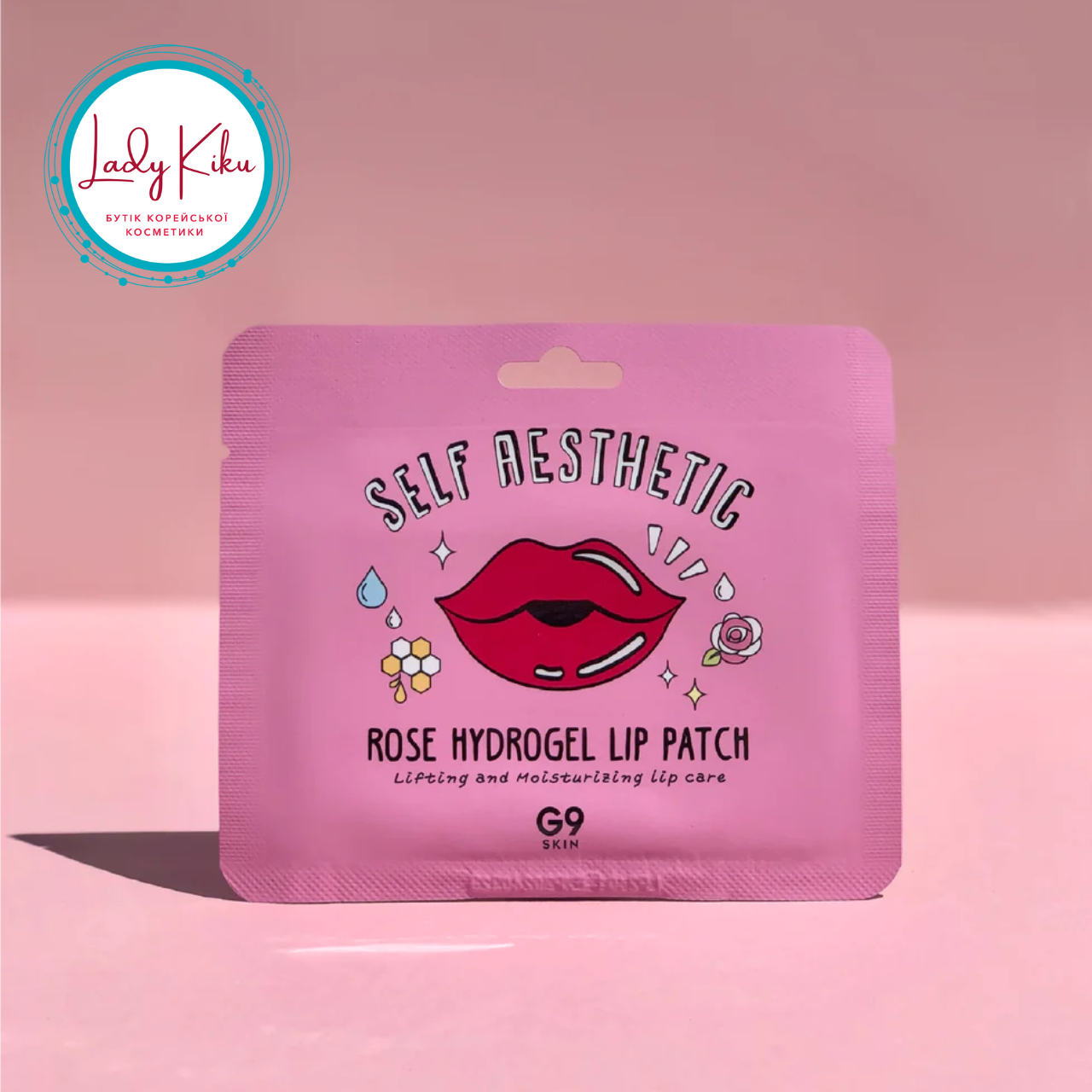 Гідрогелеві патчі для губ з рожевою водою Berrisom  G9SKIN Self Aesthetic Rose Hydrogel Lip Patch, 3g