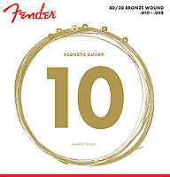 Струны для акустической гитары Fender 70XL 80 20 Bronze Acoustic Guitar Strings 10 48 GL, код: 6557069