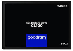 Накопичувач SSD 240GB SATA III TLC 2.5 GOODRAM CL100 Gen.2 SSDPR-CL100-240-G2