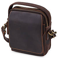Кожаная мужская винтажная сумка Vintage 20372 Коричневый MN, код: 7430723