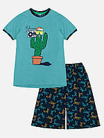 Пижама для мальчика 140 бирюзовый Ponki ЦБ-00217648 IB, код: 8430966