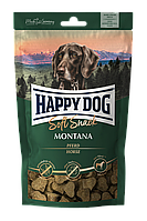 Мягкое лакомство для собак Happy Dog Soft Snack Montana со вкусом конины и картофеля 100 г GL, код: 7721949