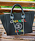 Жіноча сумка Chanel, тканинний шопер, чорний, 34(49)*29*17см, 931128-1, фото 2