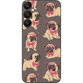 Бампер силіконовий Case для Samsung A25 5G Galaxy A256B з малюнком Мопсики