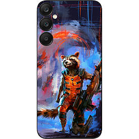 Силіконовий чохол Case для Samsung A25 5G Galaxy A256B з картинкою Єнот Ракета