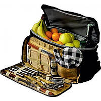 Набор для пикника в изотермической сумке Kamille Скаут 11 шт Черный MN, код: 7742694