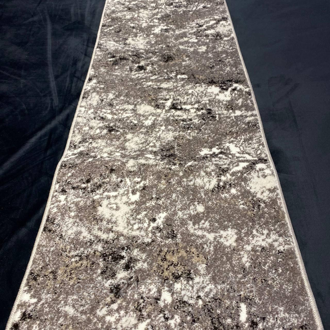 Ковровая дорожка 0.60 см Alexandrit серый цвет абстракция на отрез - фото 1 - id-p2146861297