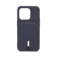 Чехол OtterBox Colorfull Pocket Card iPhone 15 Pro Dark blue IB, код: 8216152