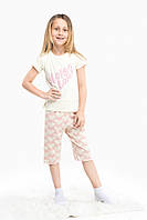 Пижама для девочки ELMOS 2347 7-8 лет Молочный (2000989806882) GL, код: 8310603