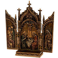 Декоративная статуэтка-триптих Veronese Икона 22*11*5 см Коричневый AL31923 IB, код: 7470534