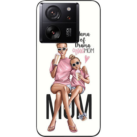 Силіконовий чохол Case для Xiaomi 13T з картинкою Мама з донечкою, фото 1