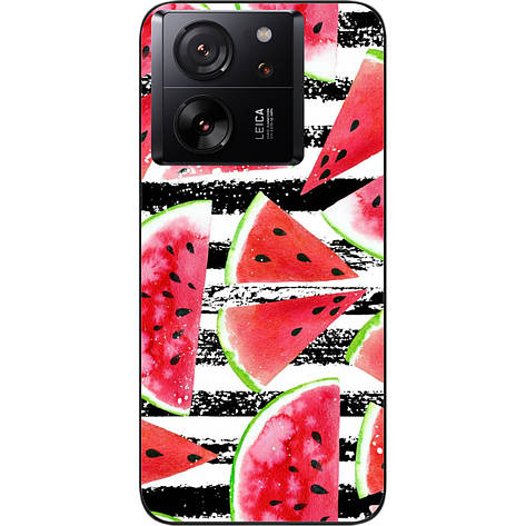 Силіконовий чохол Case для Xiaomi 13T з картинкою Кавун, фото 1