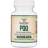 Антиоксидант PQQ Double Wood PQQ 20 mg (Pyrroloquinoline Quinone) 60 Caps GL, код: 7847754