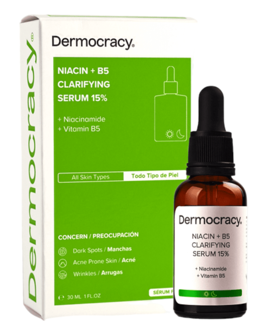 Dermocracy Протизапальна сироватка з відновлюючими властивостями Niacin + B5 Clarifying Serum 30 ml, фото 1