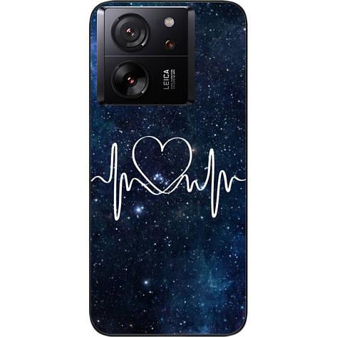Силіконовий чохол Case для Xiaomi 13T з картинкою Кардіограма любові, фото 1